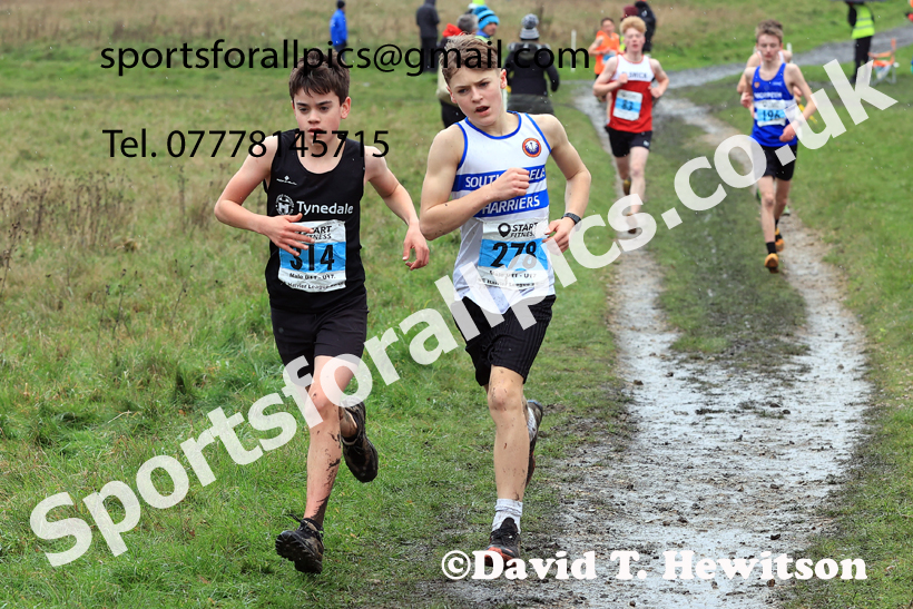 Boys Under-15s 2025 Start Fitness NEHL, Wrekenton, Gateshead, Sunday, November 23rd. Photo: David T. Hewitson/Sports for All Pics
